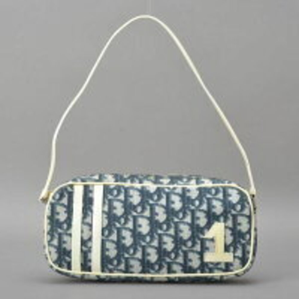 Dior Shoulder Hobo One bag blue Christian enamel Trotter